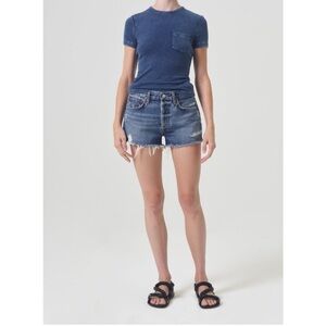 NWT AGOLDE Parker Vintage Cut Off Short Dark Swapmeet‎ Size 24